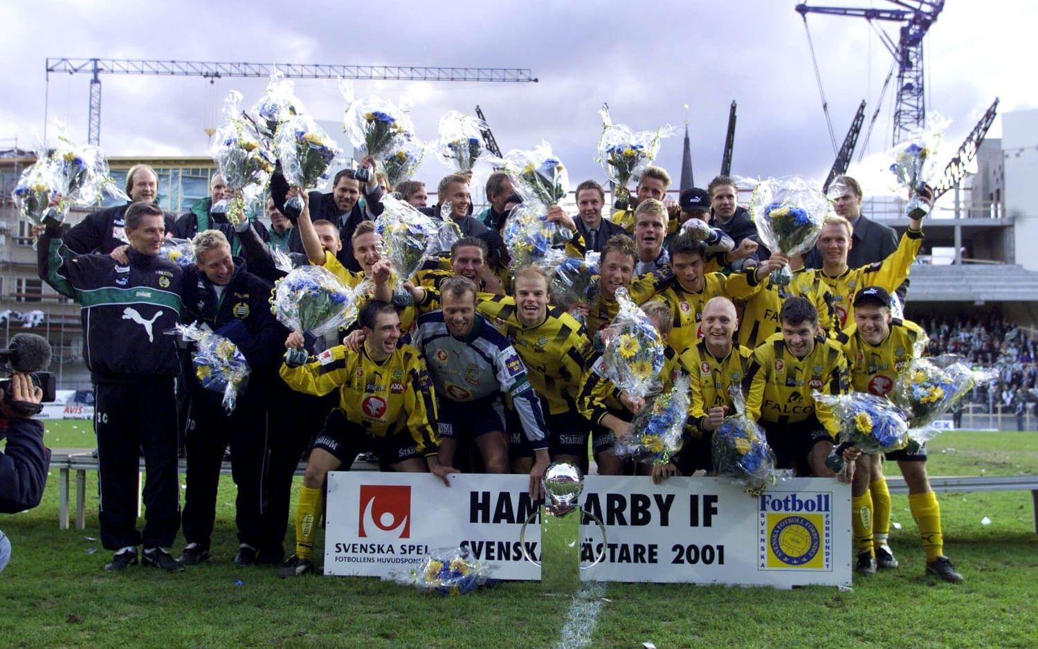 2001: Hammarby IF, 9 poäng. Bajens första och hittills SM-guld bärgades trots att starten var lite svajig. Förlorade förvisso inte en enda match under de fem första omgångarna, men bärgade å andra sidan bara två segrar.