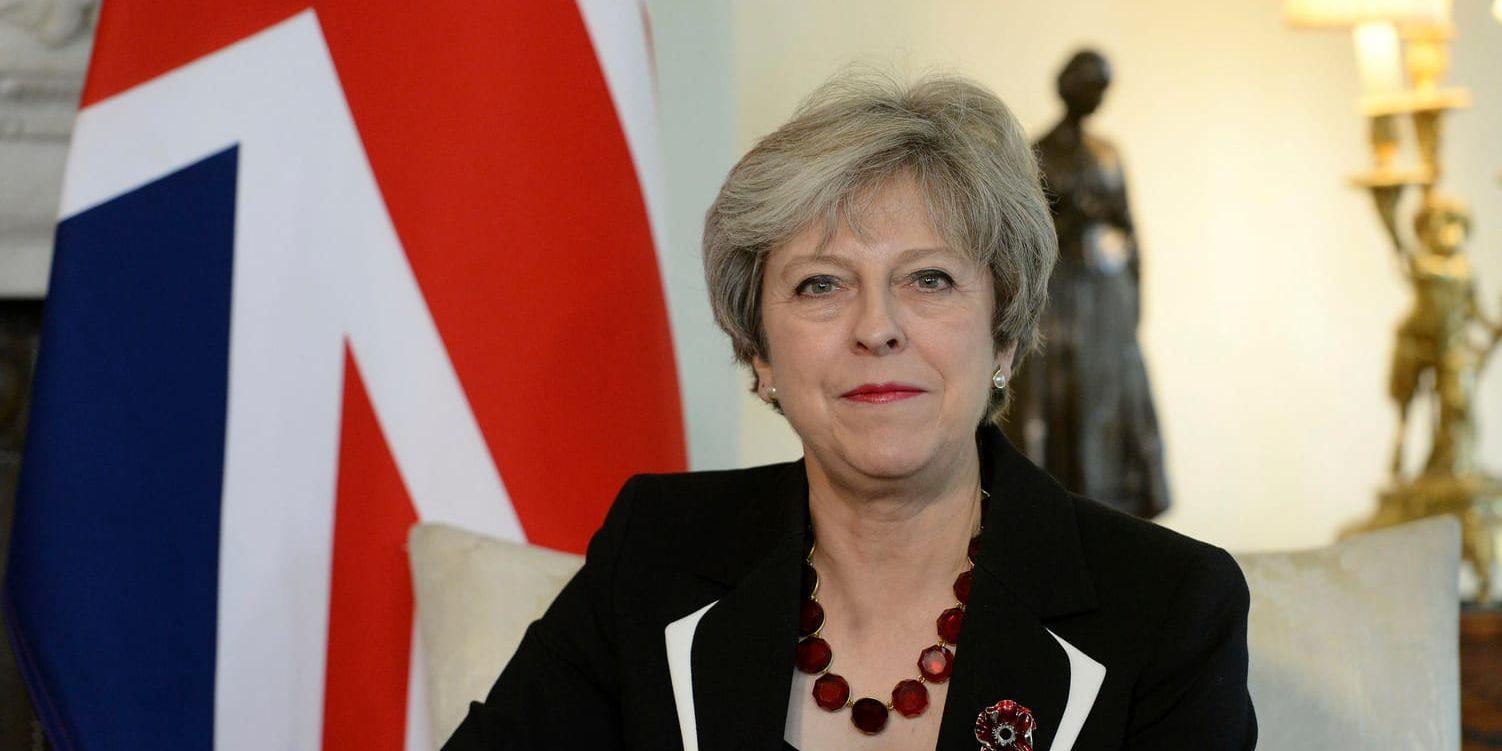 Storbritanniens premiärminister Theresa May inför en ny uppförandekod. Arkivbild.