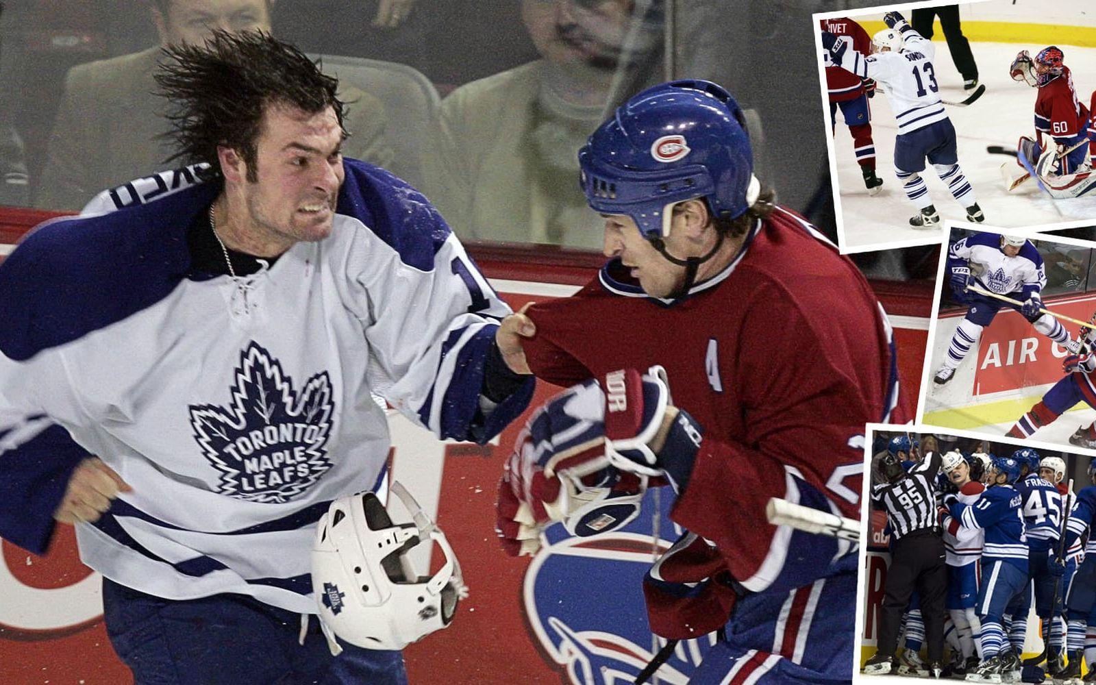 <strong>7. Toronto Maple Leafs–Montreal Canadiens.</strong> De två "Original Six-lagen" har mötts cirka 800 gånger, och Montreal har ett övertag i "matchvinster", men Toronto har vunnit fyra av sex Stanley Cup-finaler mellan lagen. Foto: Bildbyrån