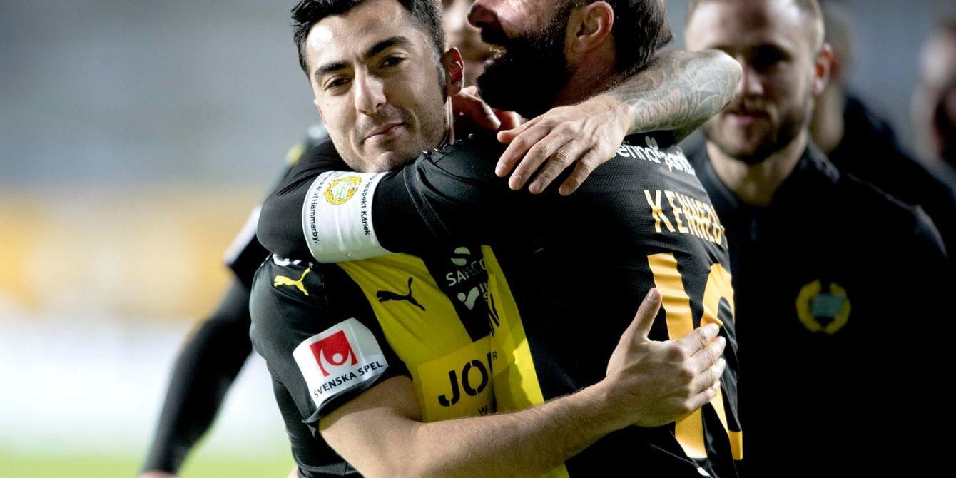 Jiloan Hamad firas efter det sena segermålet mot IFK Göteborg.