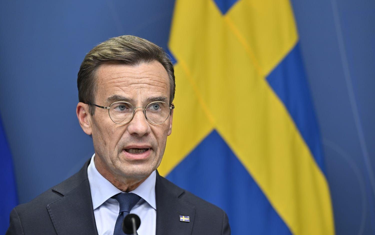 Statsminister Ulf Kristersson (M). Arkivbild.