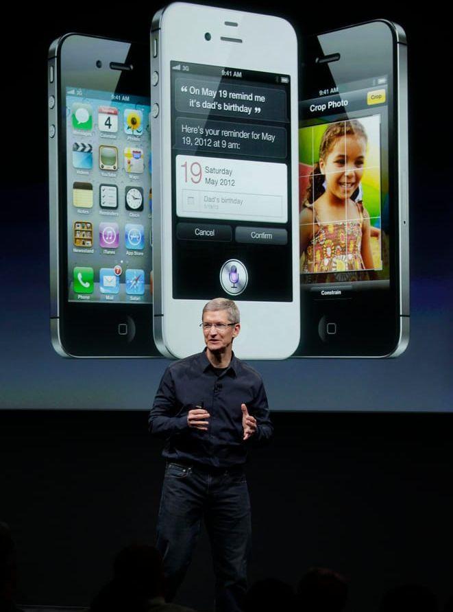 Iphone 4S, med Siri, kom 2011.