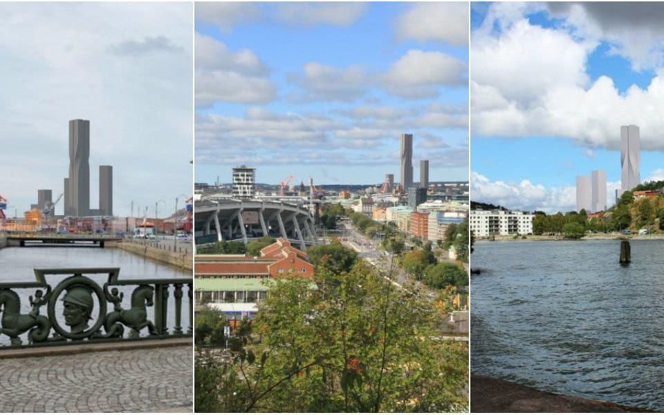 72 våningar och 245 meter högt kommer Karlatornet att förändra Göteborgs skyline för alltid. Fotomontage: Stadsbyggnadskontoret
