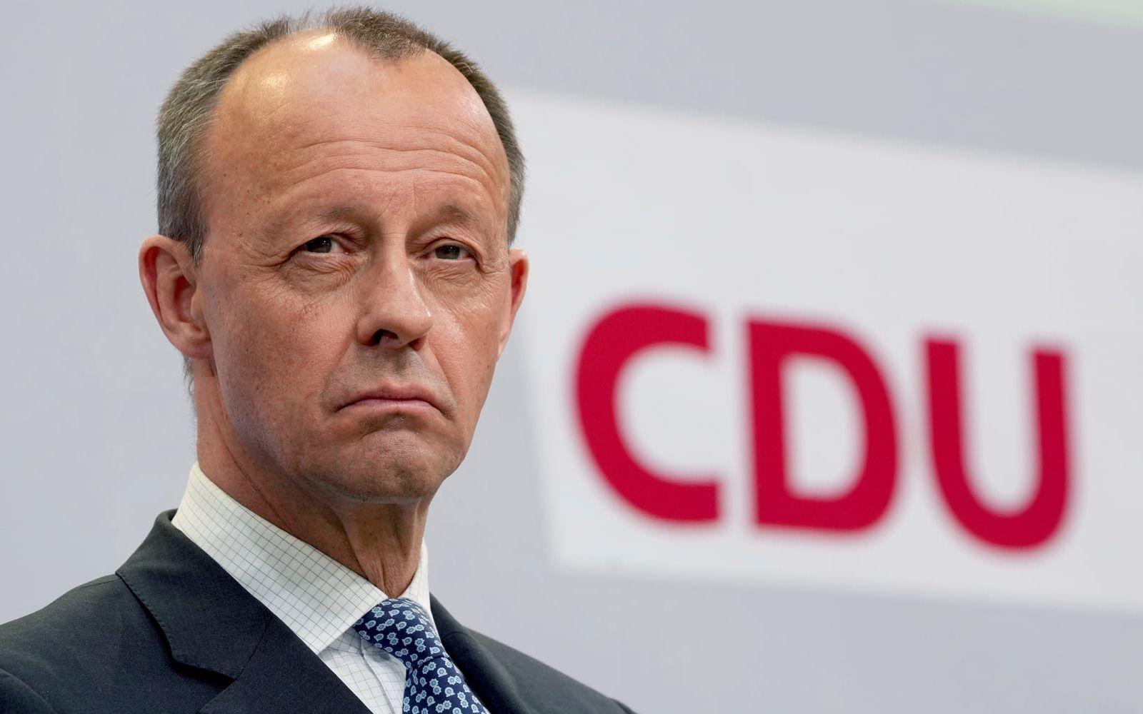 Kristdemokratiska CDU:s ledare Friedrich Merz. Arkivbild.