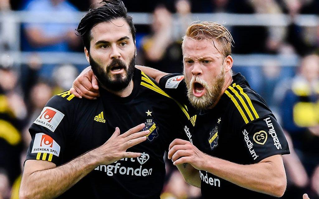 4. AIK, 12 matcher, 21 poäng  Kommentar: Har "bara" sex poäng upp till Malmö FF trots att lagets offensiv har tvingats kretsa kring en genomsvag bosnier (Sulejman Krpic), en tung och otymplig finländare (Eero Markkanen) eller en halvskadad återvändare (Henok Goitom) hela våren. Seriens kanske försvarsstarkaste lag – vars poängutdelning de kan tacka den ramstarka trebackslinjen för – lär behöva få in en anfallare av hög kvalitet för att kunna hänga på i toppen.
