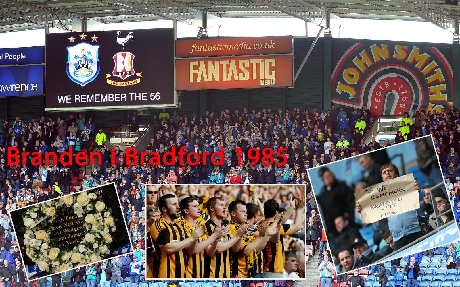 I samband med Bradfords sista match våren 1985 inträffade en av de största katastroferna i fotbollens historia. Foto: Bildbyrån/TT