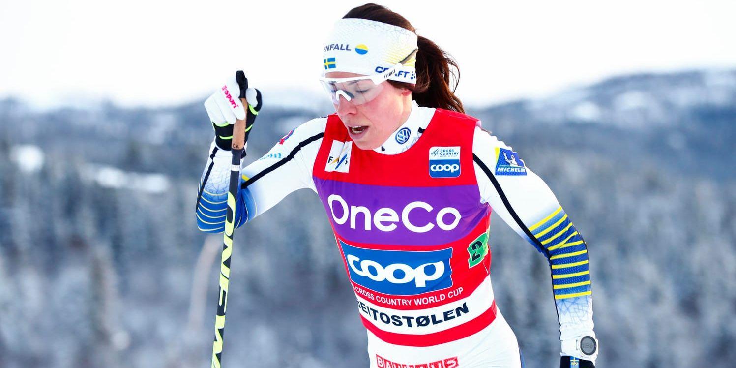 Charlotte Kalla var en av stjärnorna som nobbade Tour de Ski. Arkivbild.