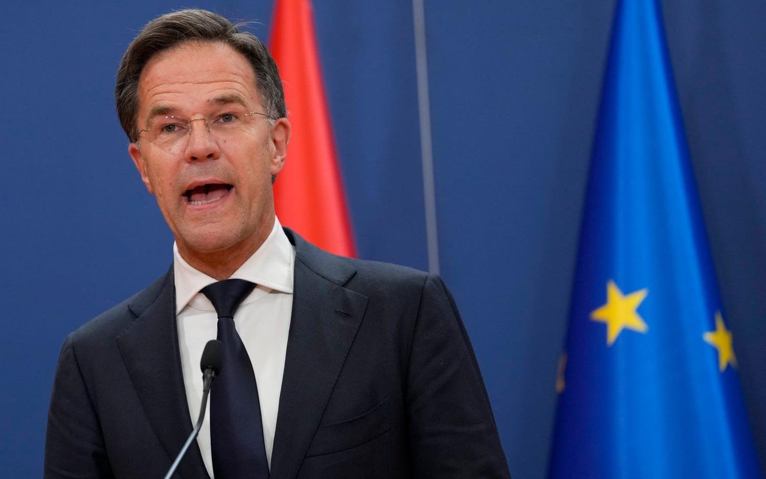 Nederländernas premiärminister Mark Rutte lämnar politiken. Arkivbild.
