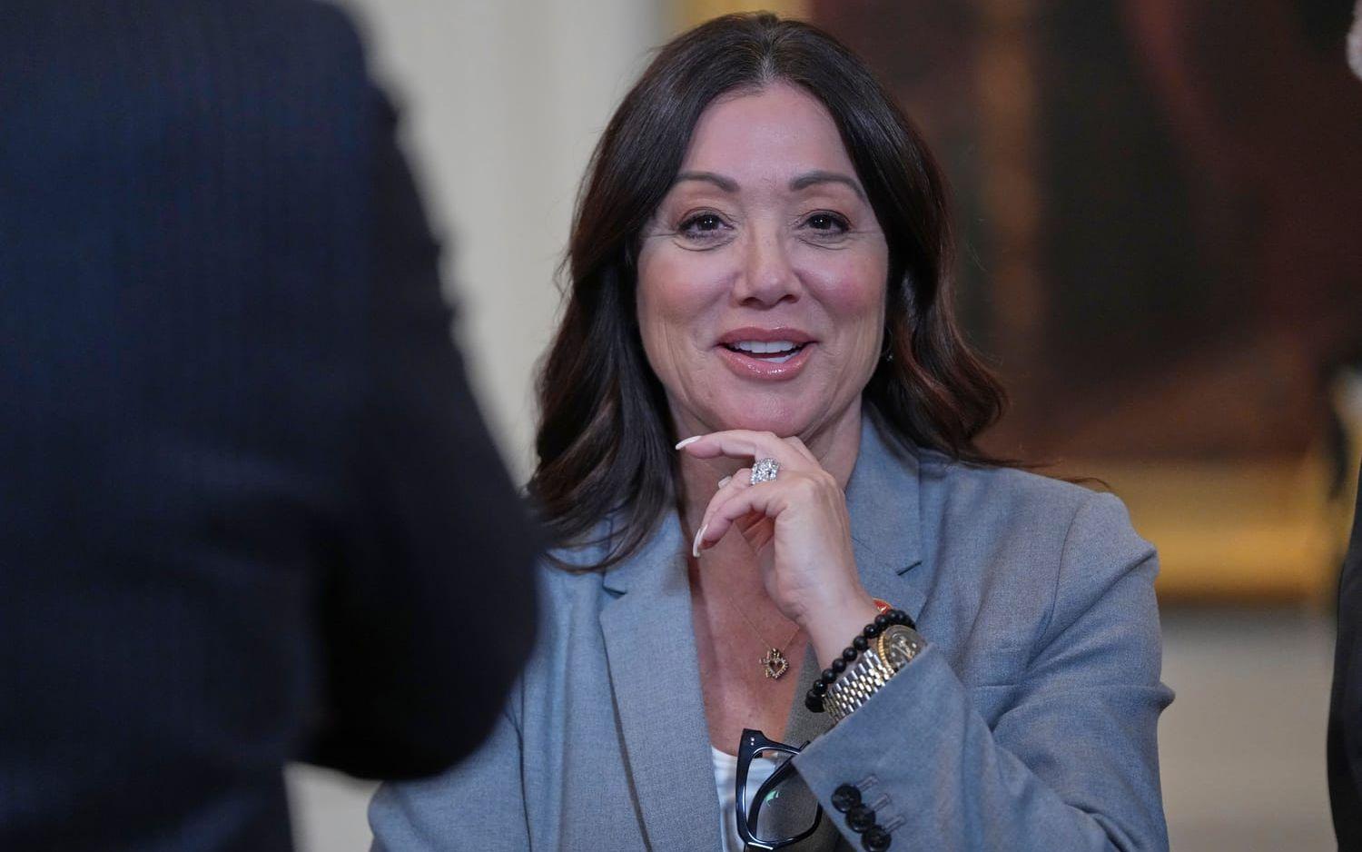 Lori Chavez-DeRemer lämnar sin ministerpost. Fotot togs i Vita huset i mars.