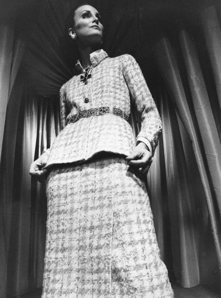 Coco Chanels höstkollektion 1969. 