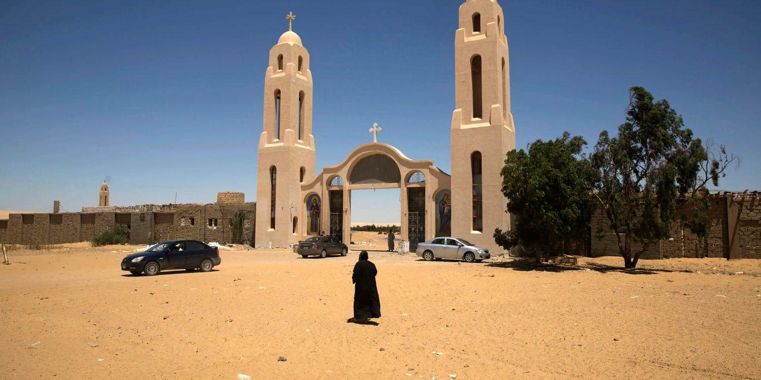 Klostret St. Macarius, även känt som Anba Maqar, ligger 11 mil nordväst om Kairo. Arkivbild.