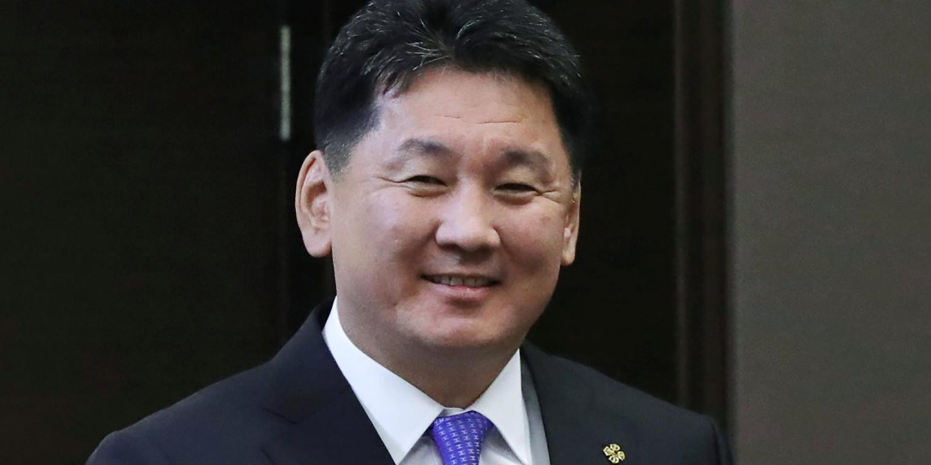 Mongoliets premiärminister Uchnaagnijn Churelsuch. Arkivbild.