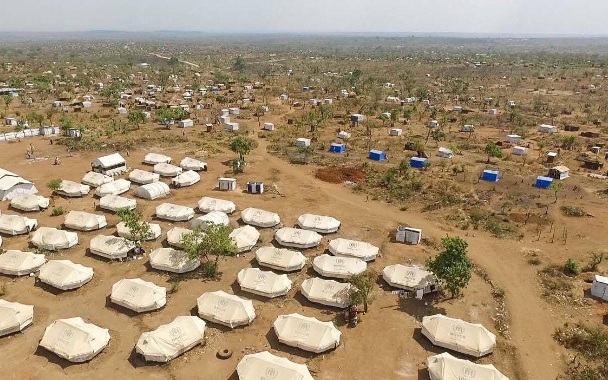 Flyktinglägret Bidi Bidi från ovan. Foto: Martin Bergh.