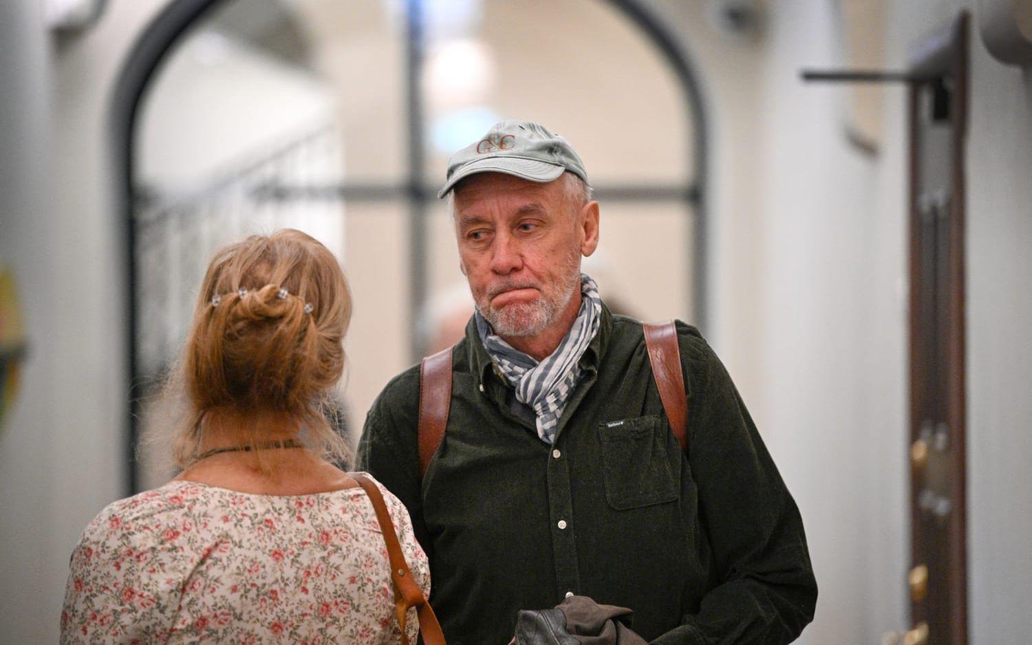 Håkan Nesser under rättegången i Stockholms tingsrätt. Arkivbild.