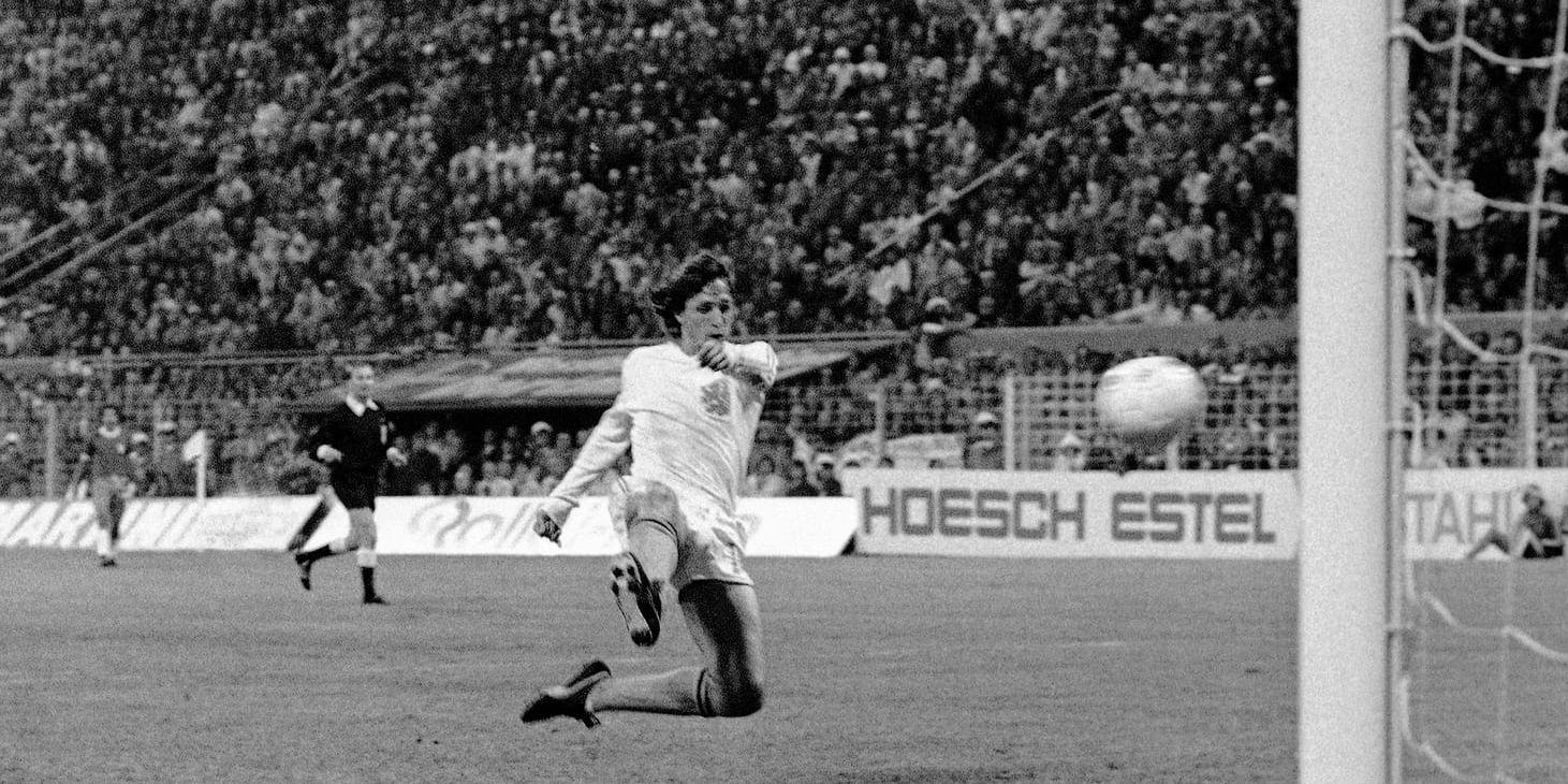 Johan Cruyff under VM 1974. Arkivbild.