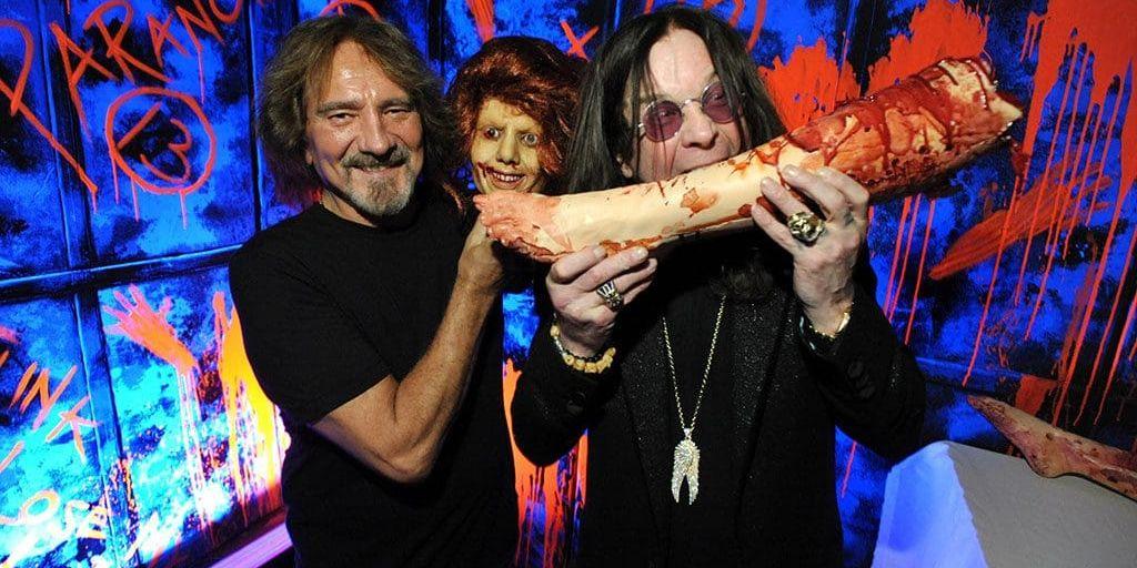 Geezer Butler och Ozzy Osbourne poserar för bilder till nya albumet 13.