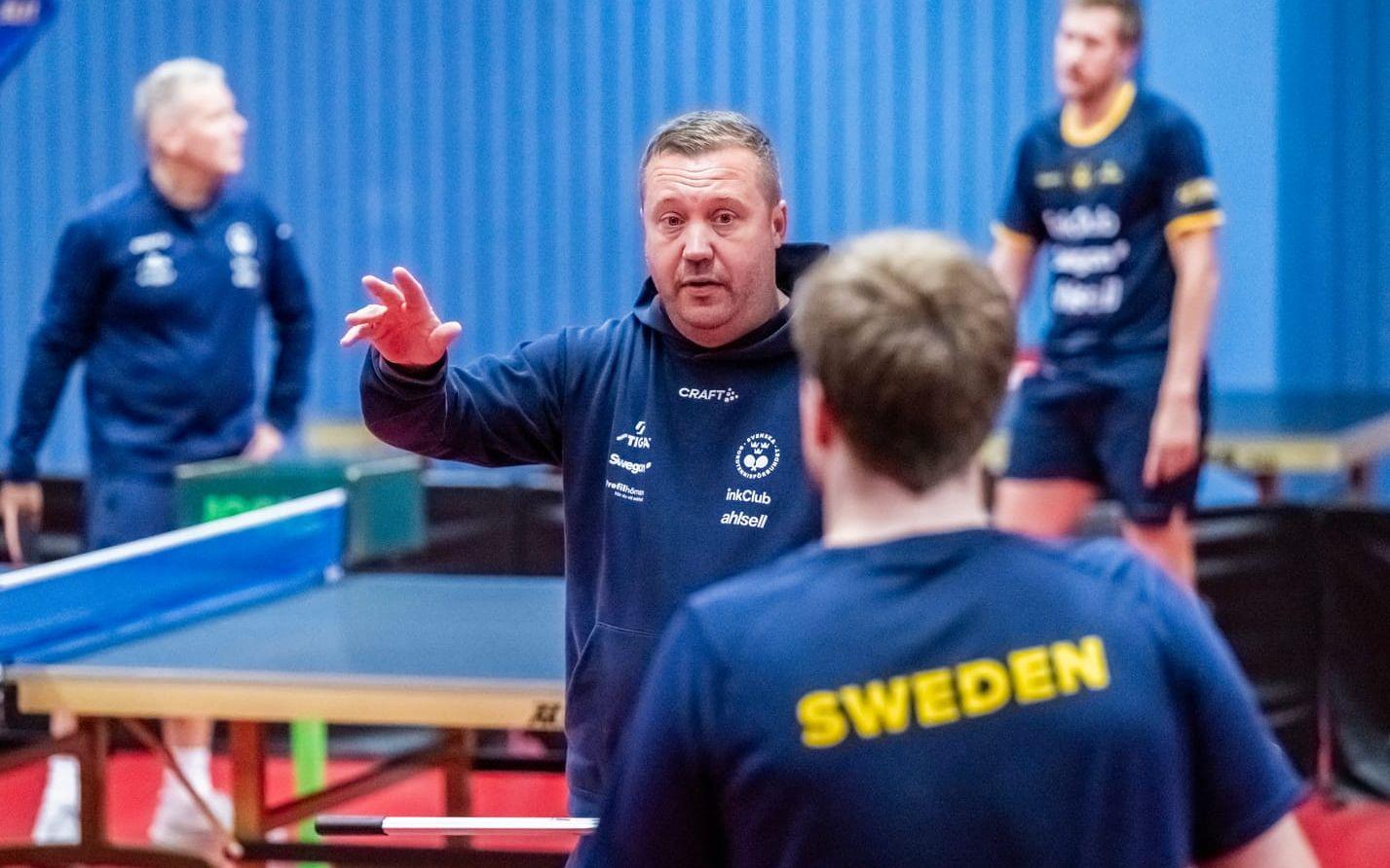 Marcus Sjöberg, förbundskapten för herrlandslaget, under lägret i Malmö inför lag-VM i London.
