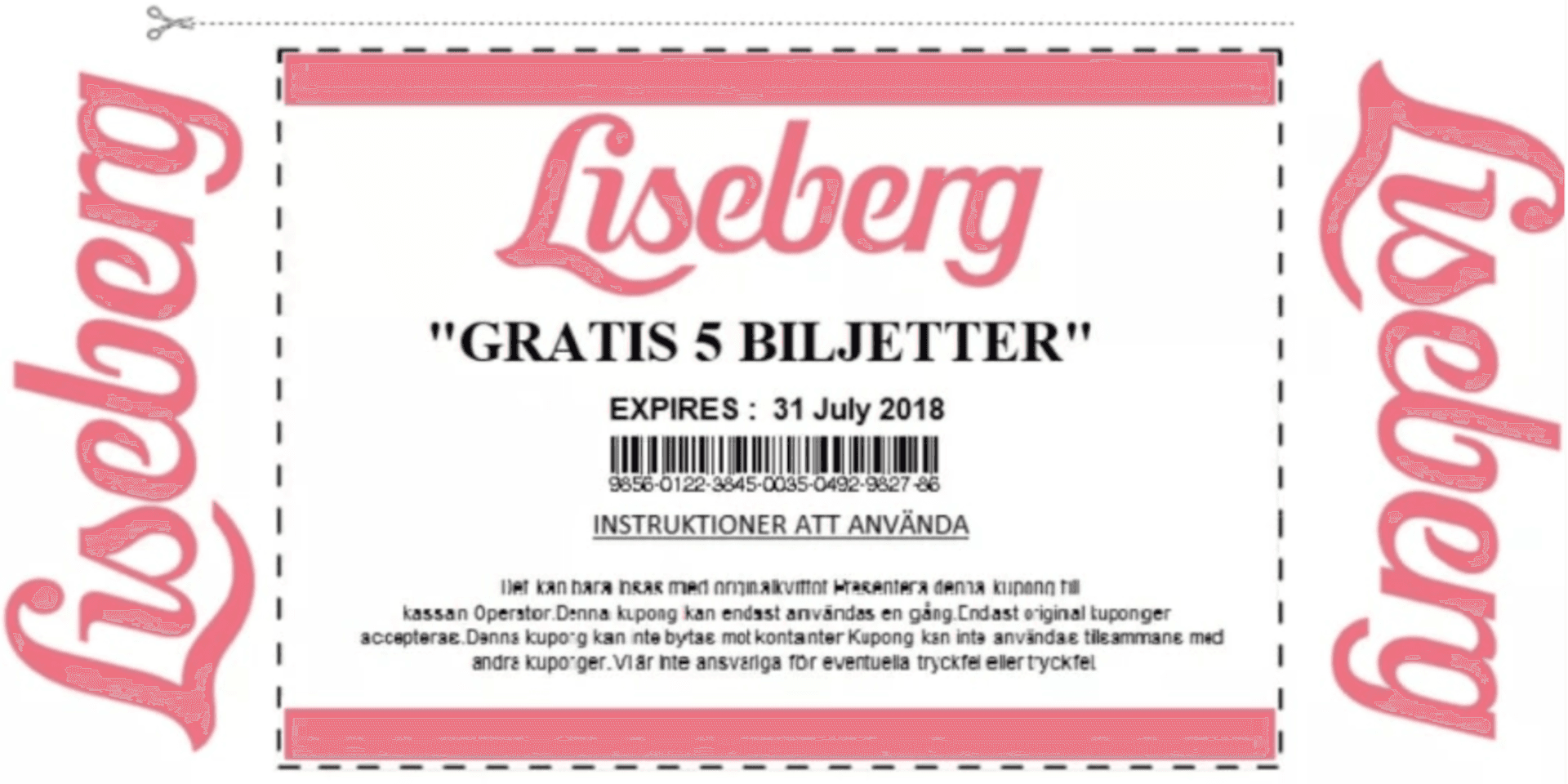 Lisebergs följare har varnat för annonsen på nöjesfältets Facebooksida.