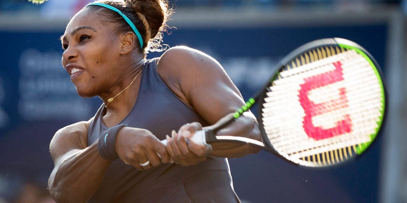 Serena Williams under förra veckans WTA-turnering i Toronto.