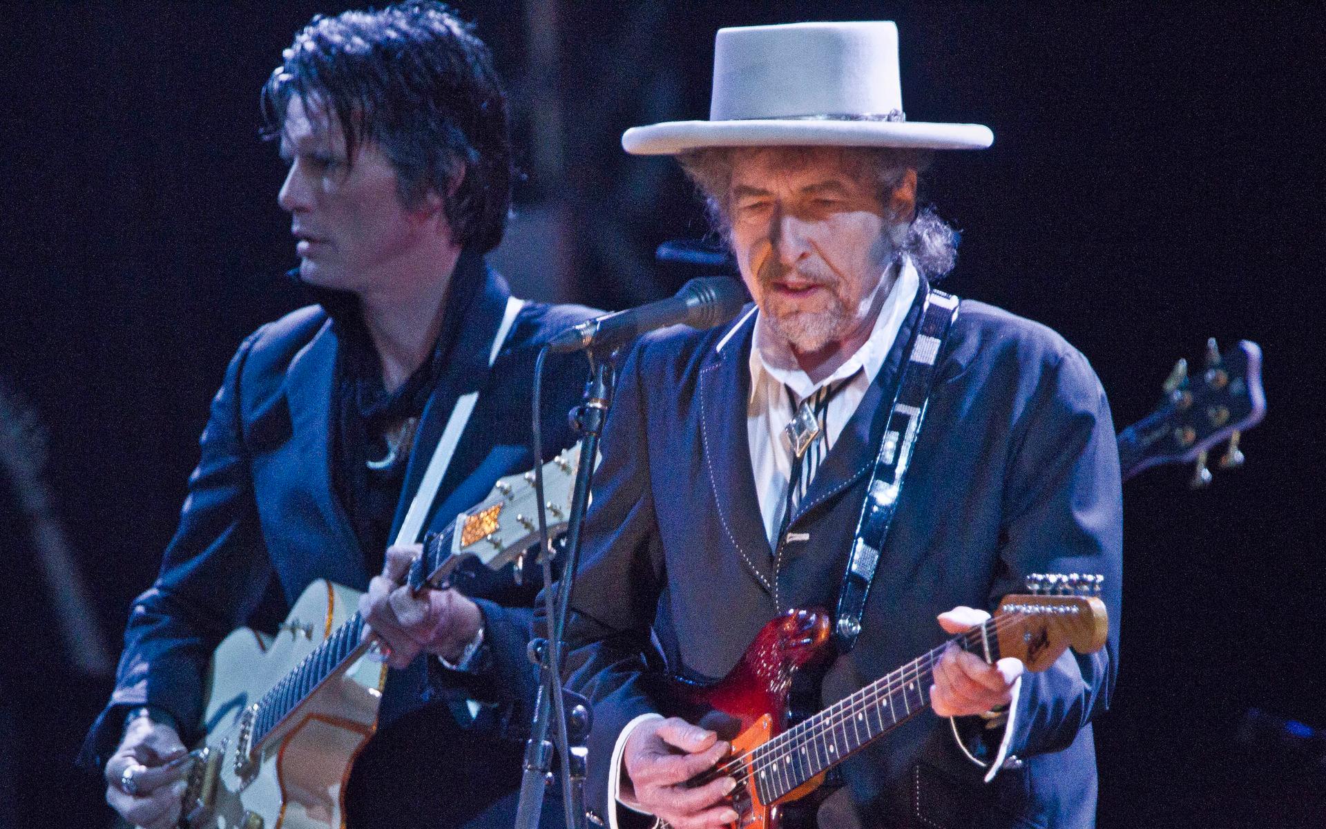 Bob Dylan 2011 när han uppträder i London några veckor efter sin 70-årsdag.