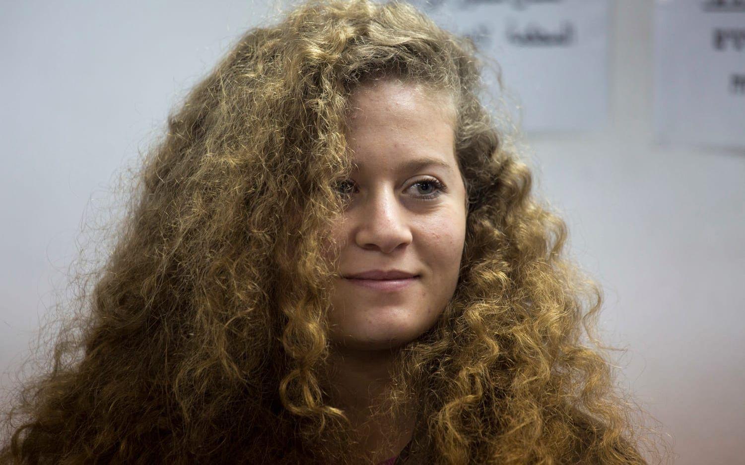 Ahed Tamimi har gripits. Arkivbild.
