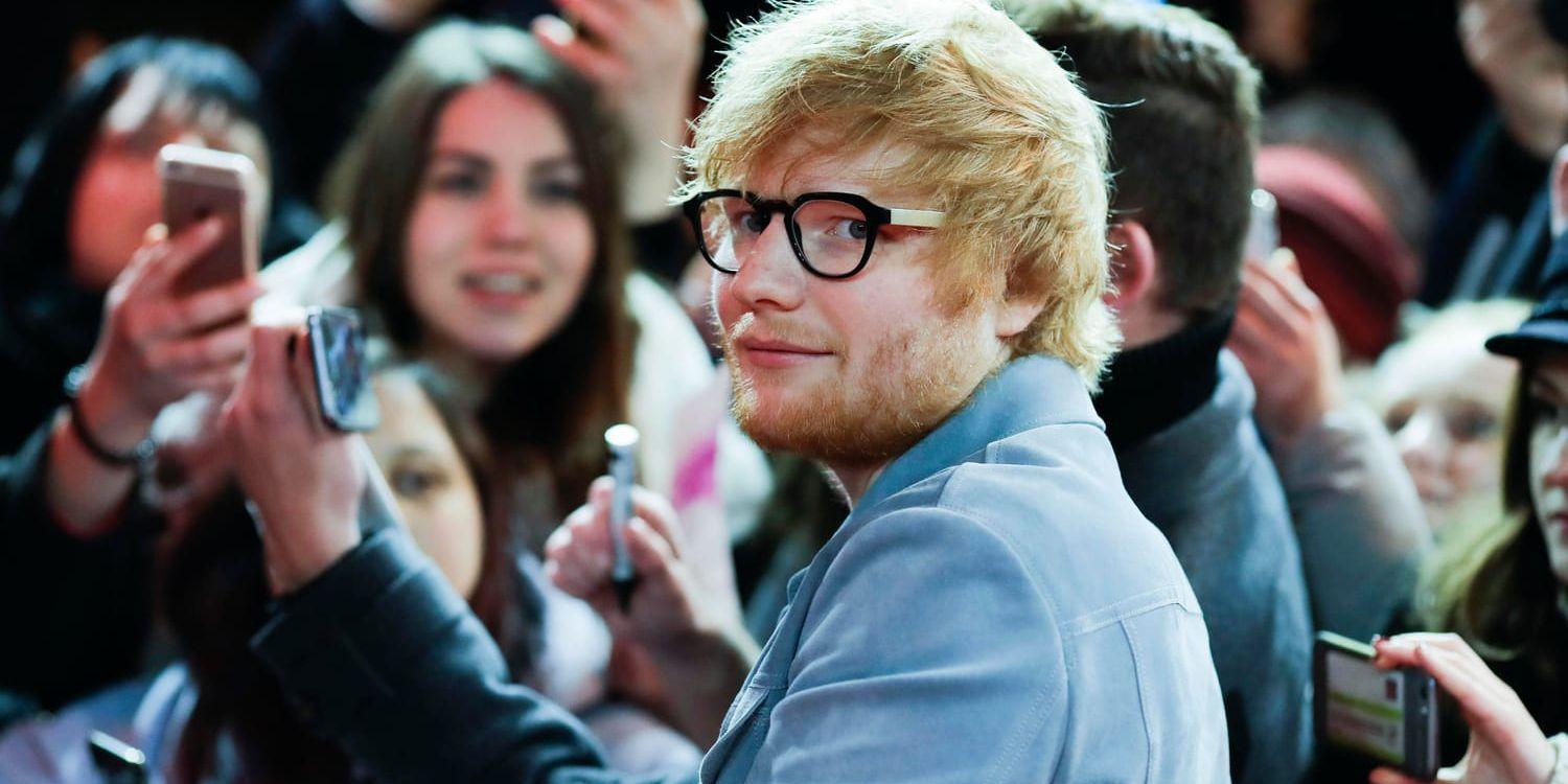 .Ed Sheeran riskerar höga böter för låten "Thinking out loud". Arkivbild.