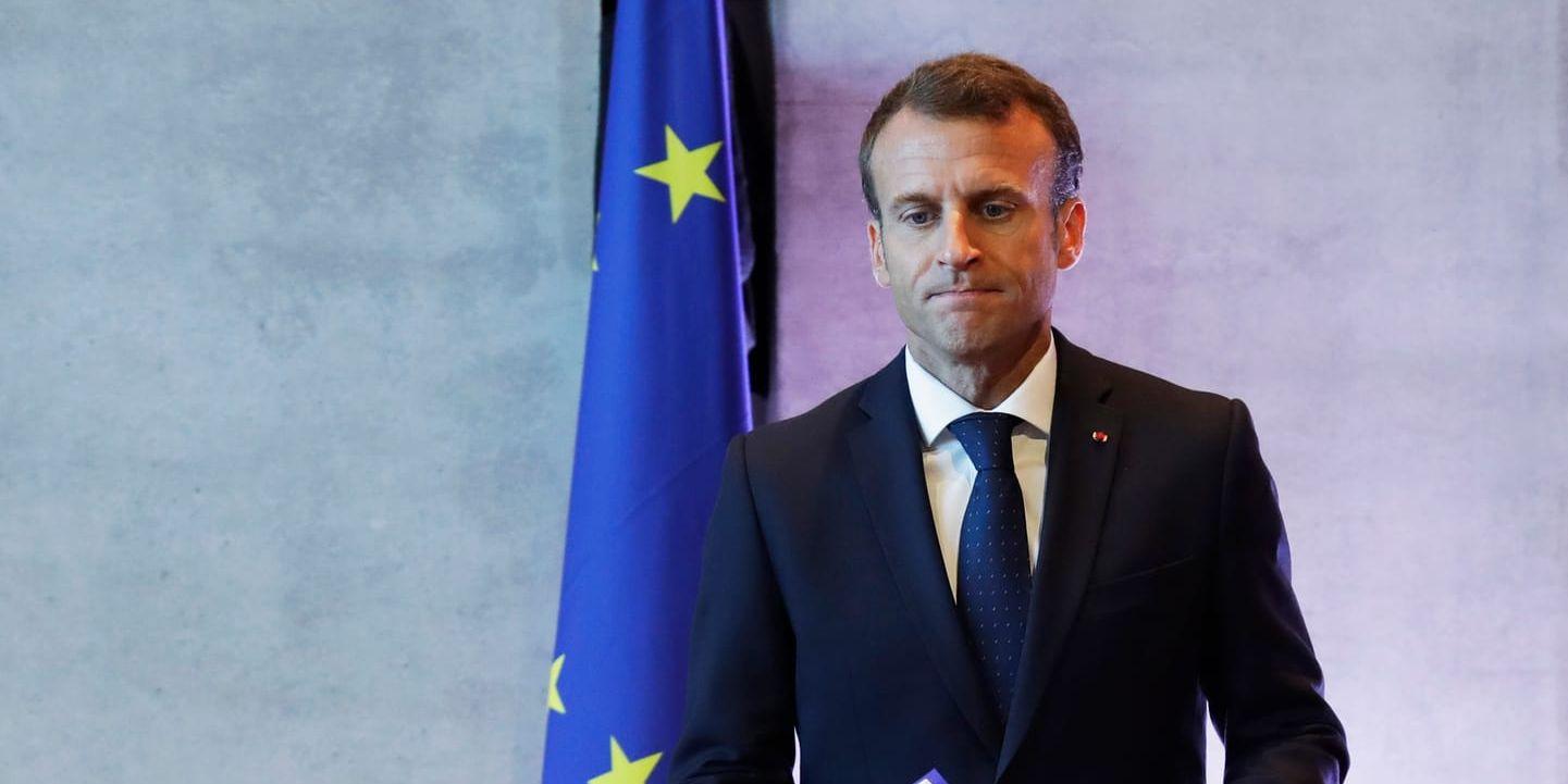 Frankrikes president Emmanuel Macron. 