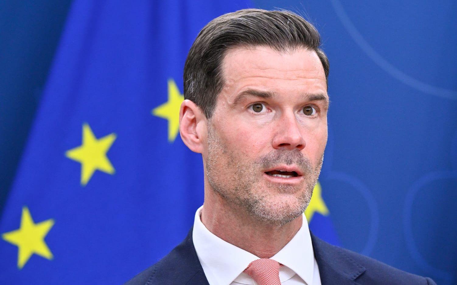 Migrationsminister Johan Forssell (M). Arkivbild.