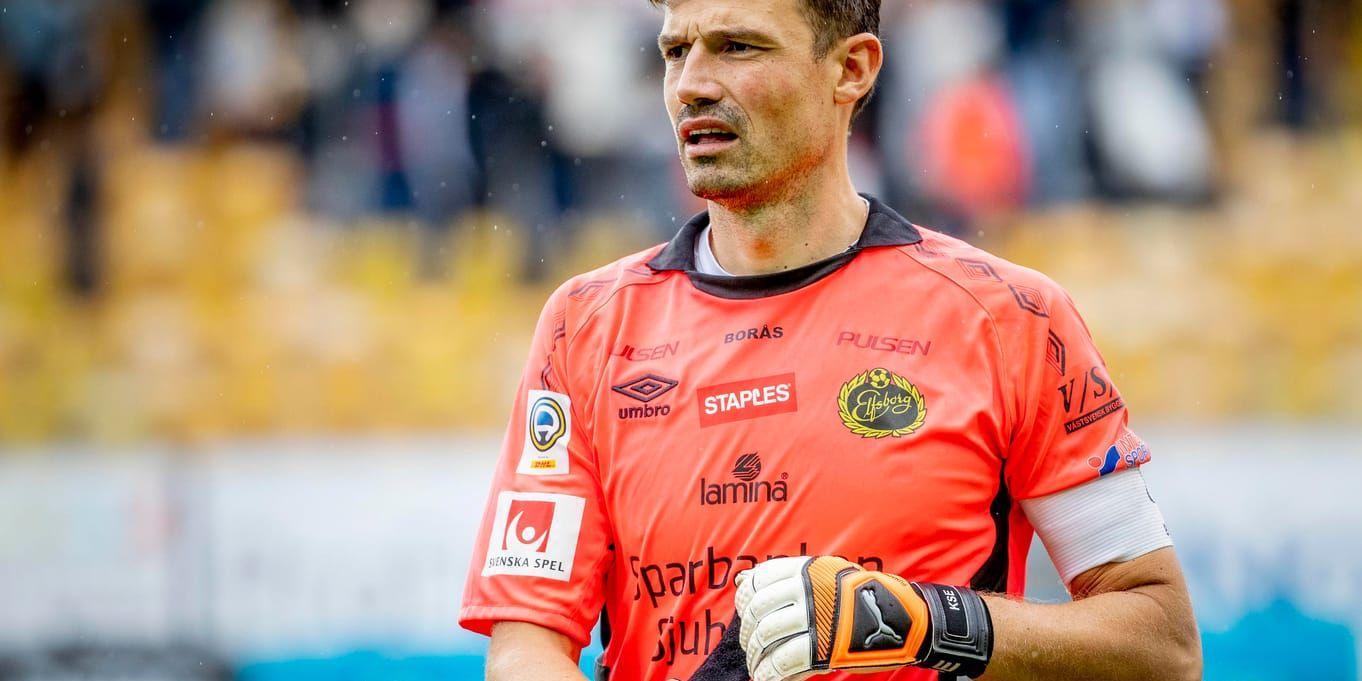 Elfsborgs målvakt Kevin Stuhr Ellegaard bjöd Norrköping på segern – och lämnade sedan Borås arena så fort han kunde.