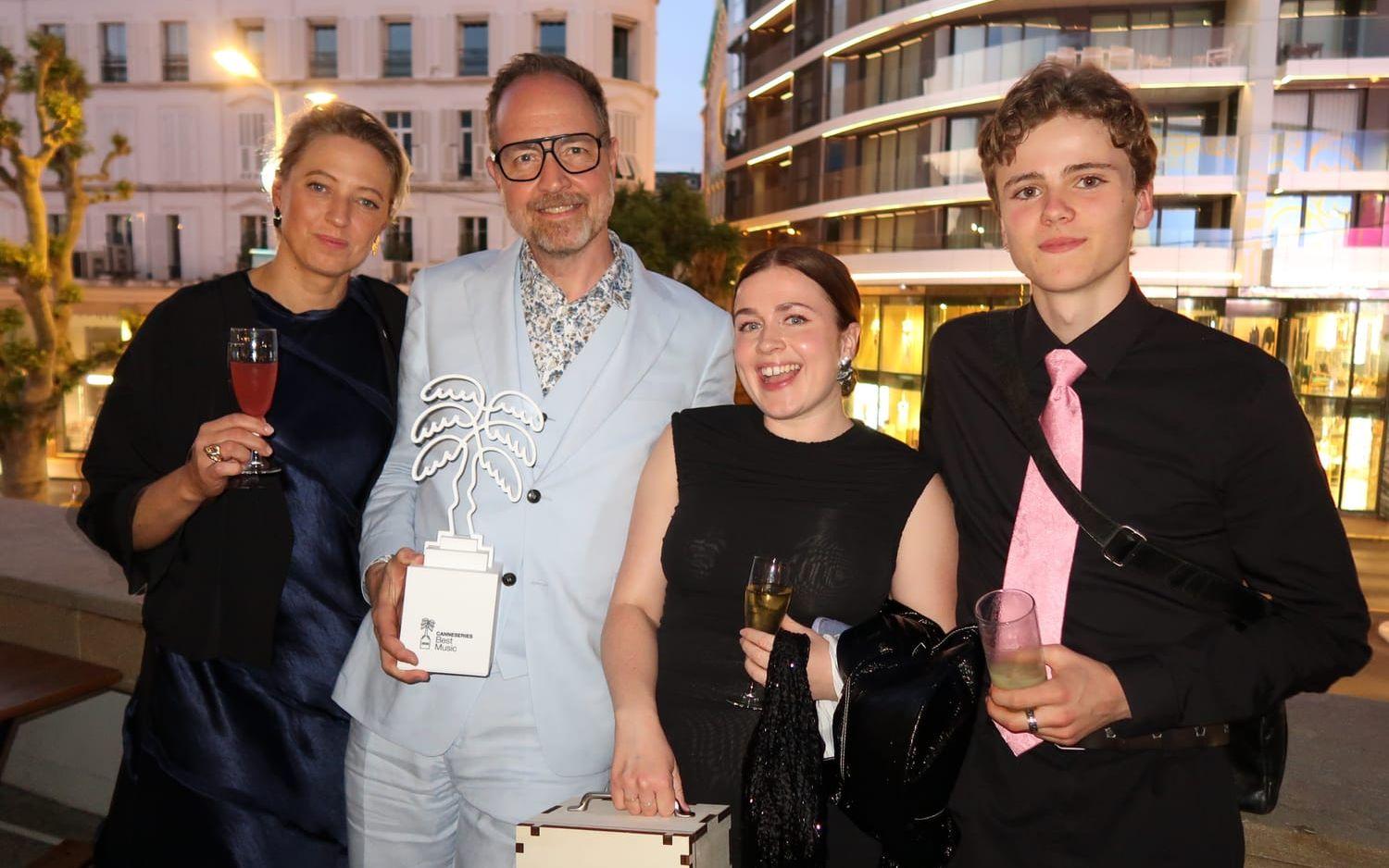 Producenten Anna-Klara Carlsten, regissören Björn Stein, manusförfattaren Amy Deasismont och huvudrollsinnehavaren Linus Rogsgård fanns på plats i Cannes. 