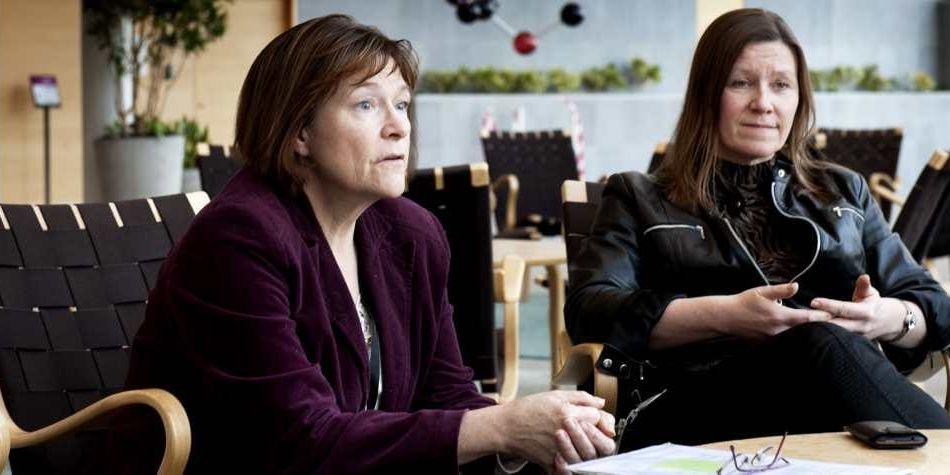 Monica Sehlstedt,Unionen och Marianne Andersson, Akademikerförbundet märker oron.
