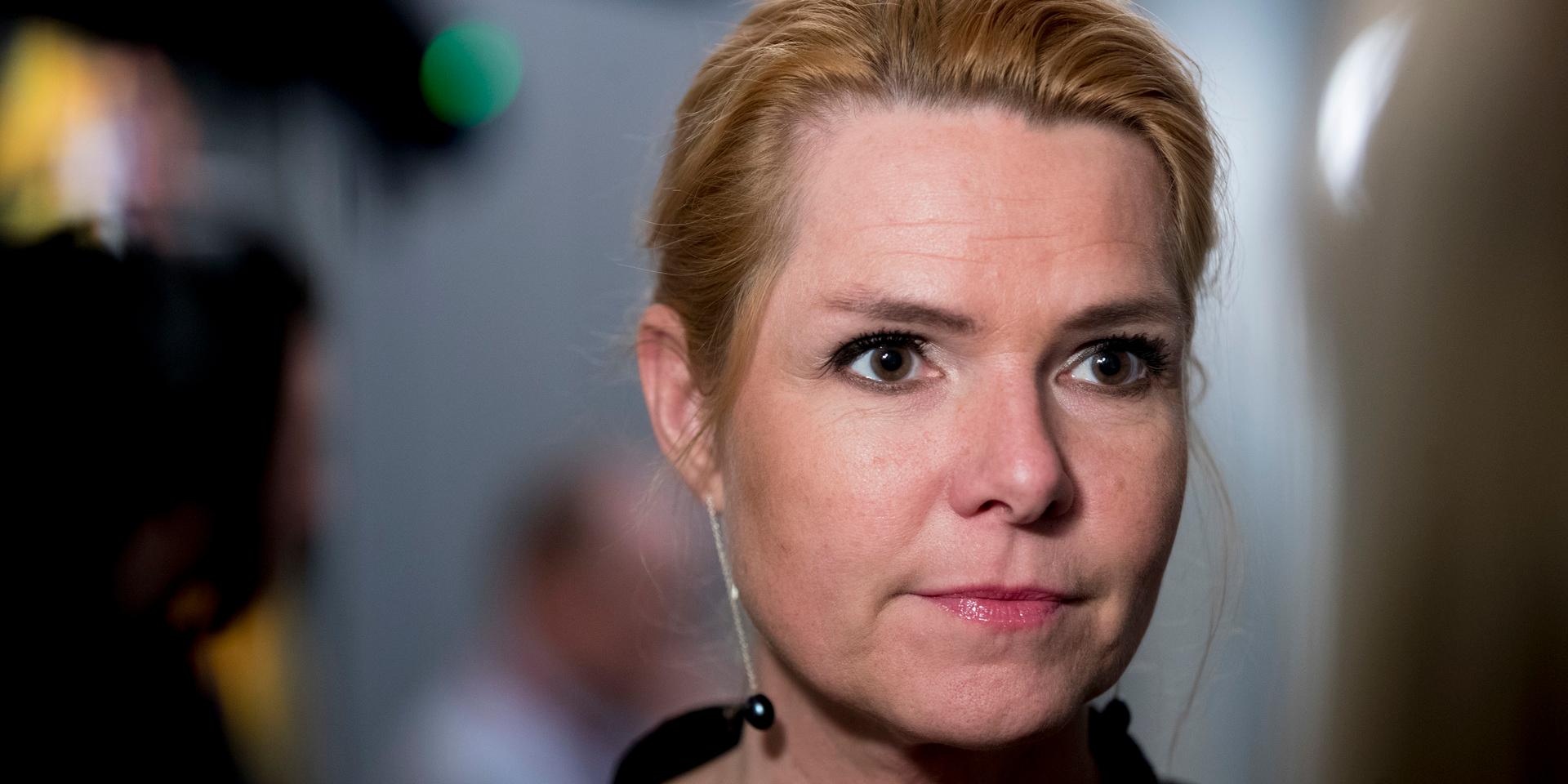 Åklagarsidan vill att Danmarks tidigare migrationsminister Inger Støjberg döms till fyra månaders fängelse. Arkivbild.