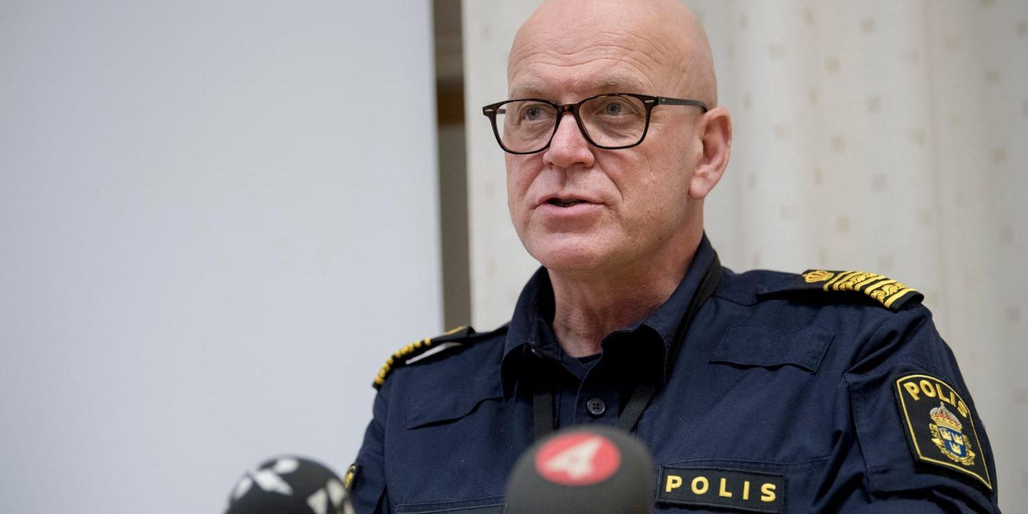 Erik Nord, polischef i Storgöteborg, hoppas inte att vinter-OS kommer till Sverige. Arkivbild.