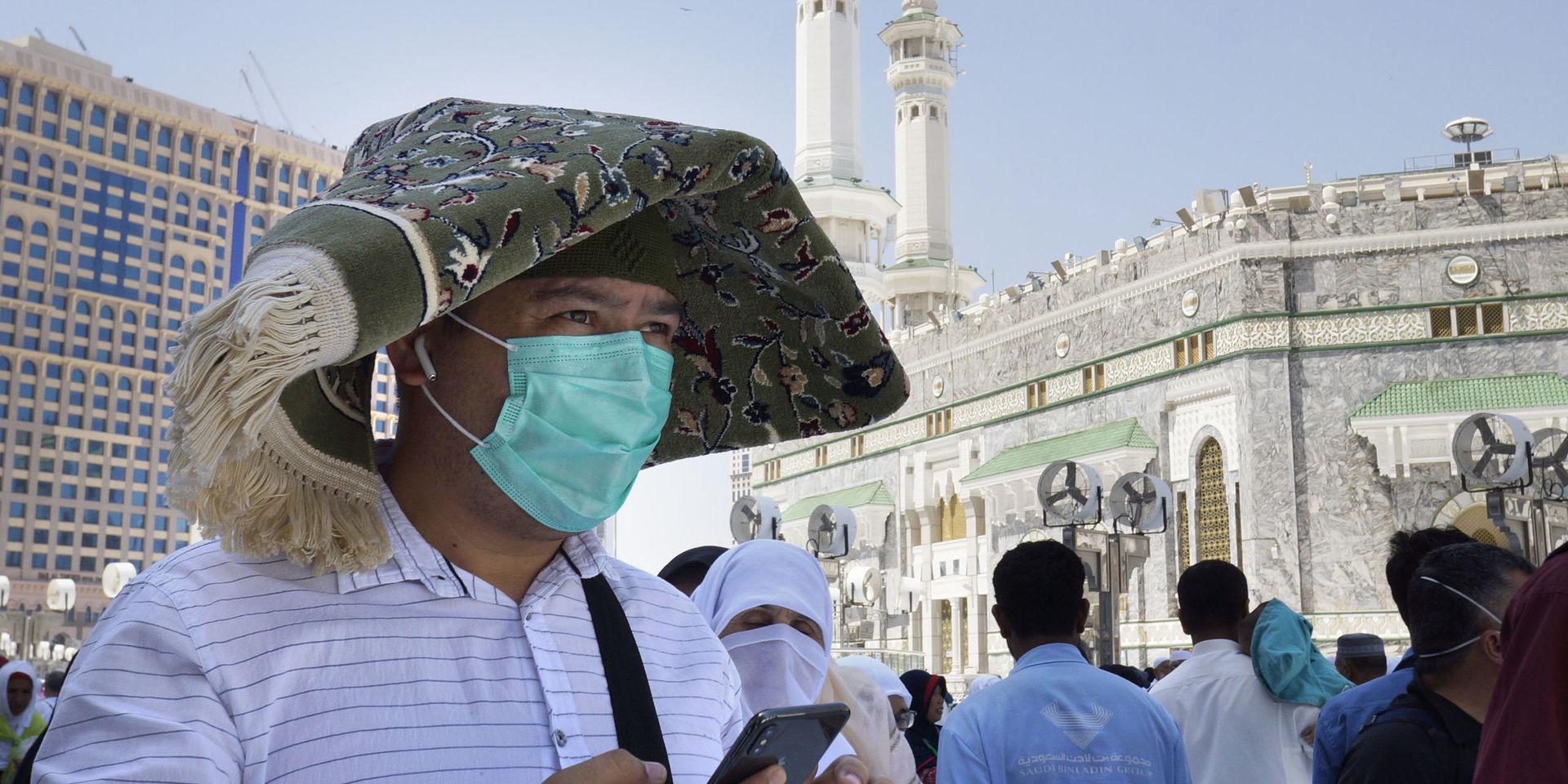 Saudiarabien hindrar turister från att besöka heliga Kaba i Mekka. 