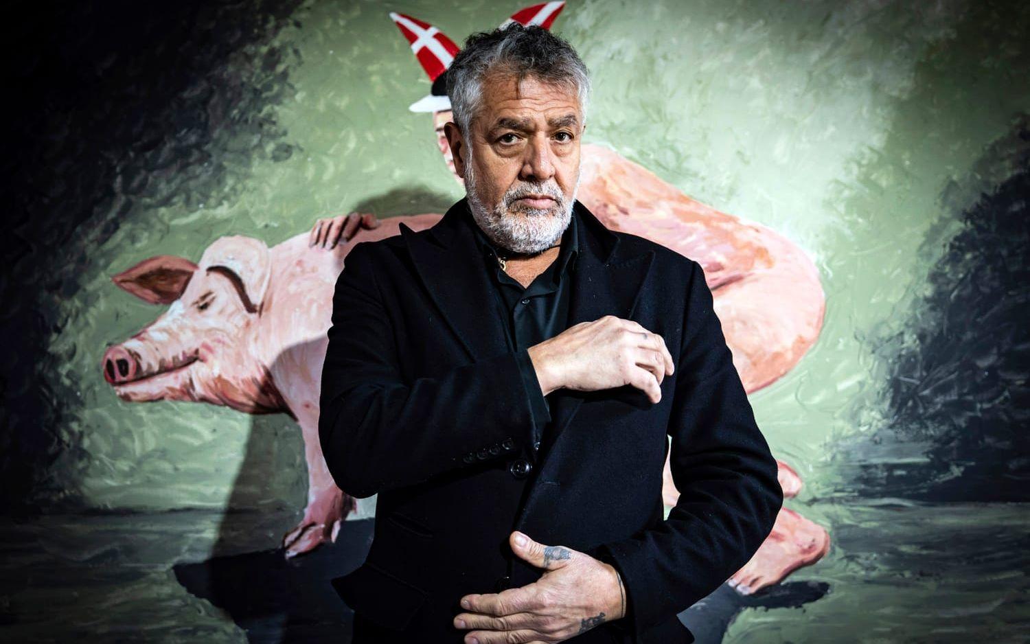 Konstnären Marco Evaristtis konstprojekt ska fungera som kritik mot Danmarks svinproduktion.