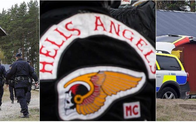 Hells Angels har lämnat klubbhuset. Bild: TT