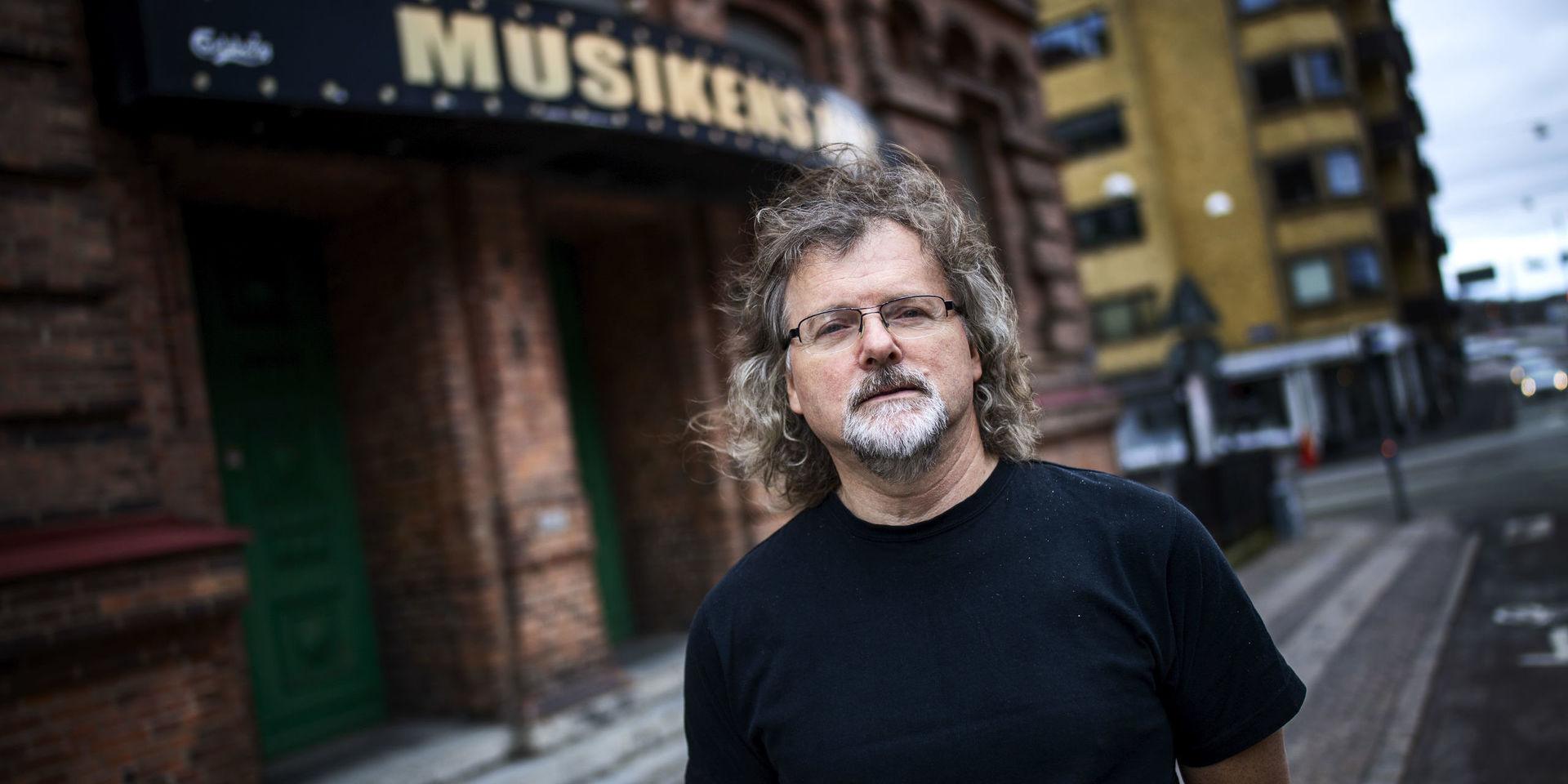 Sven Jansson är ordförande för Musikens Hus förening. Han säger att han är orolig för framtiden.