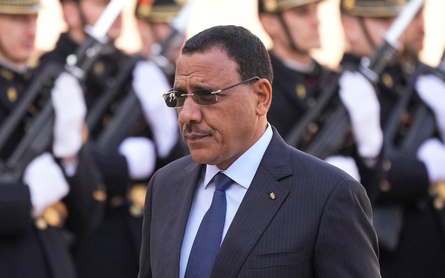 Nigers tidigare president Mohamed Bazoum avsattes av en militärjunta i en kupp i slutet av juli. Arkivbild