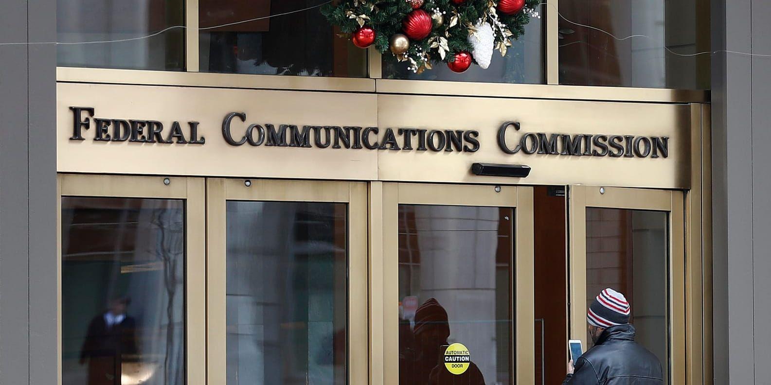 USA:s kommunikationskommitté FCC ändrar reglerna på internet. Arkivbild.