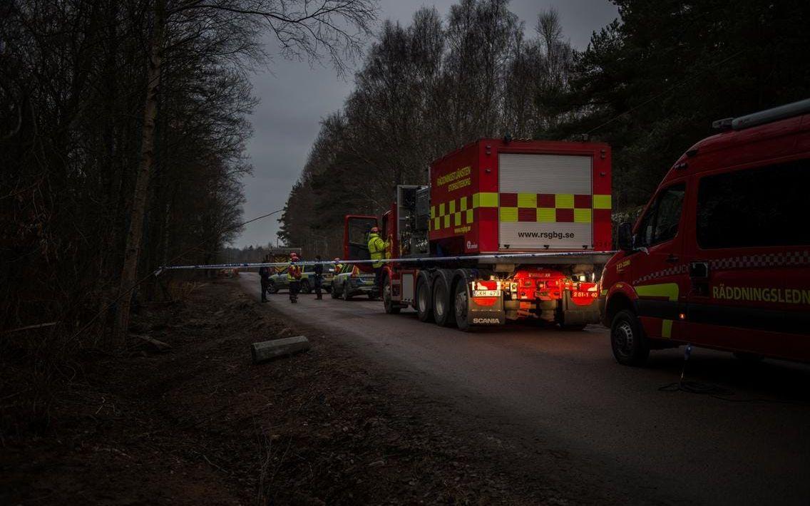 En sprängladdning hittades vid Lillebys camping i Torslanda. Foto: Oliver Lindkvist