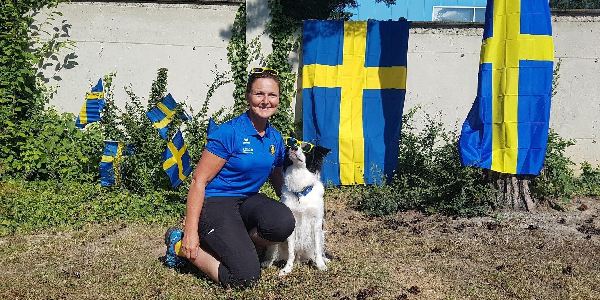Fatima Spaho och bordercollien Wimze från Torslanda var två av lagmedlemmarna som kammade hem VM-guldet i Tjeckien.
