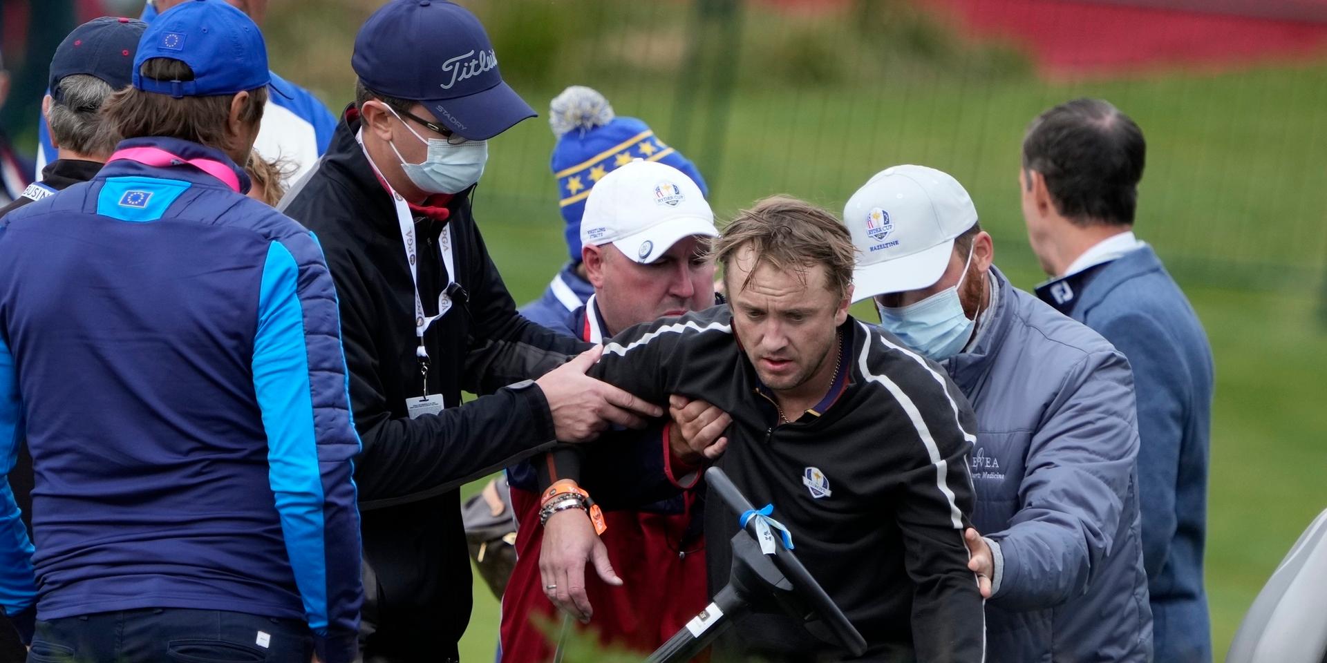 Tom Felton kollapsade under ett evenemang inför golfturneringen Ryder cup i torsdags.