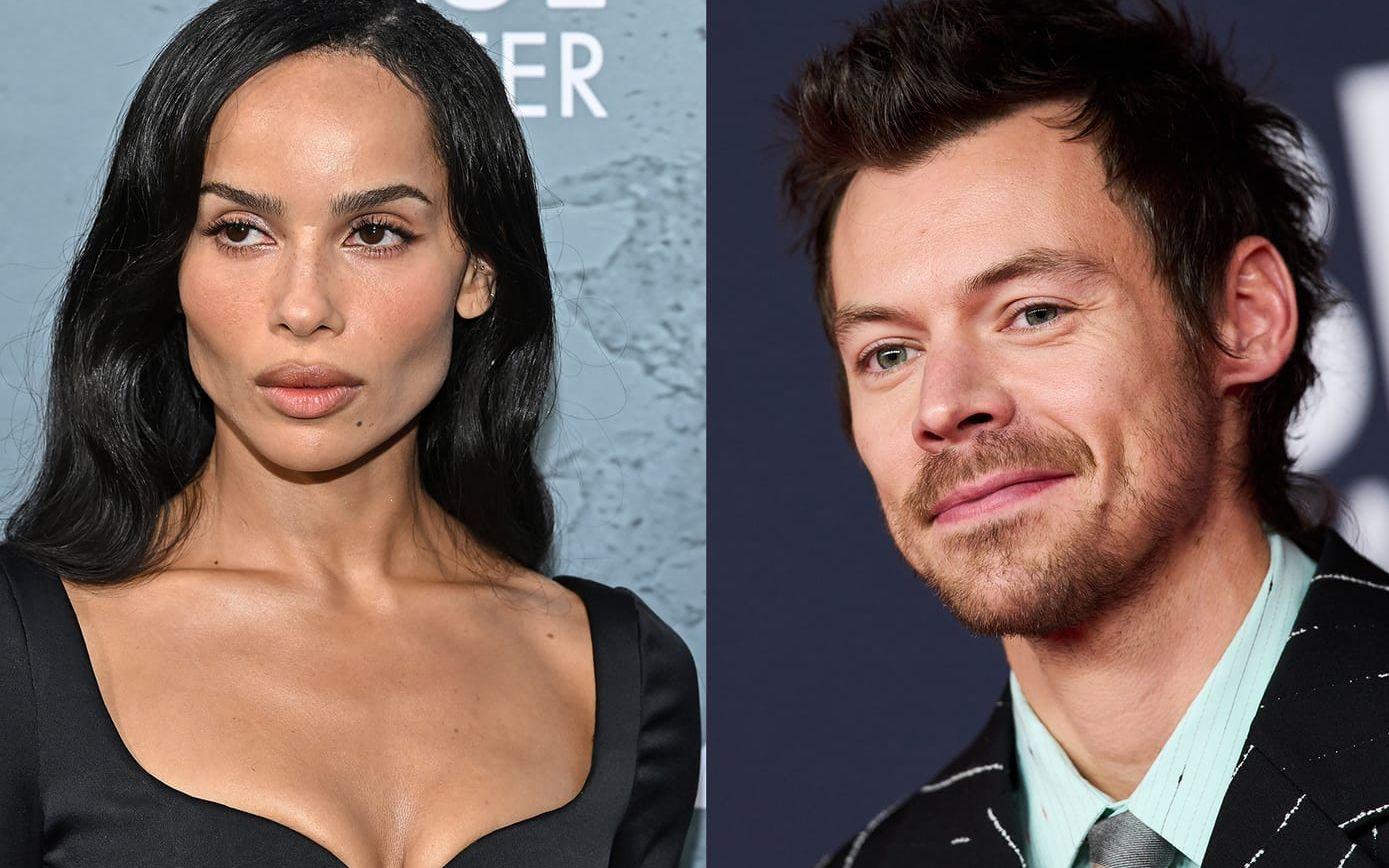 Zoë Kravitz och Harry Styles har varit ett par sedan förra sommaren. Arkivbilder.