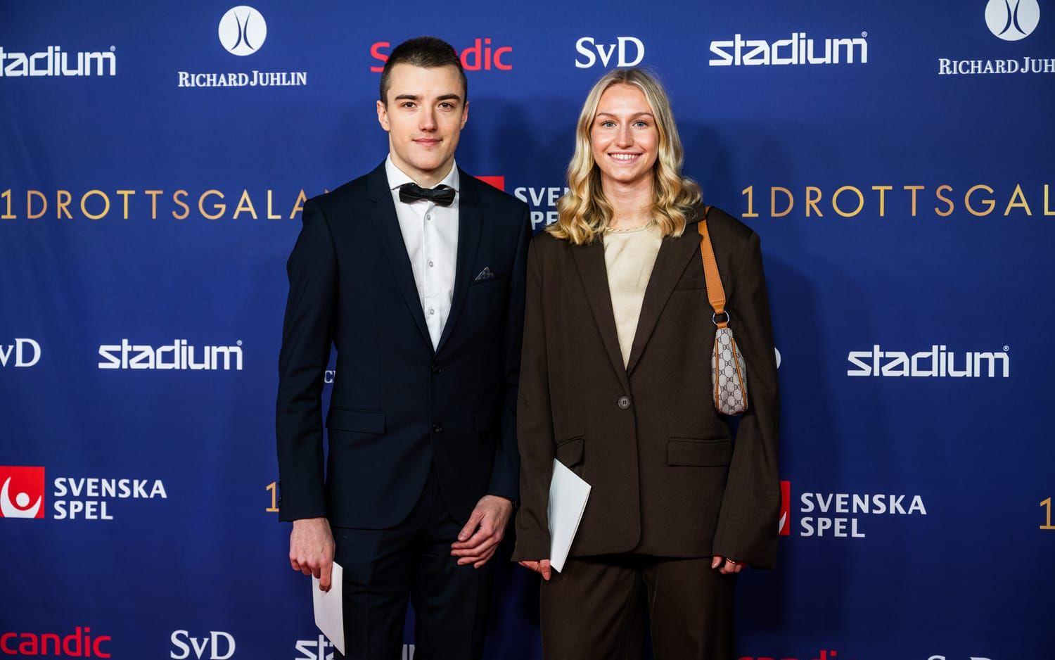 Friidrottarna Jesper Hellström och Maja Åskag.
