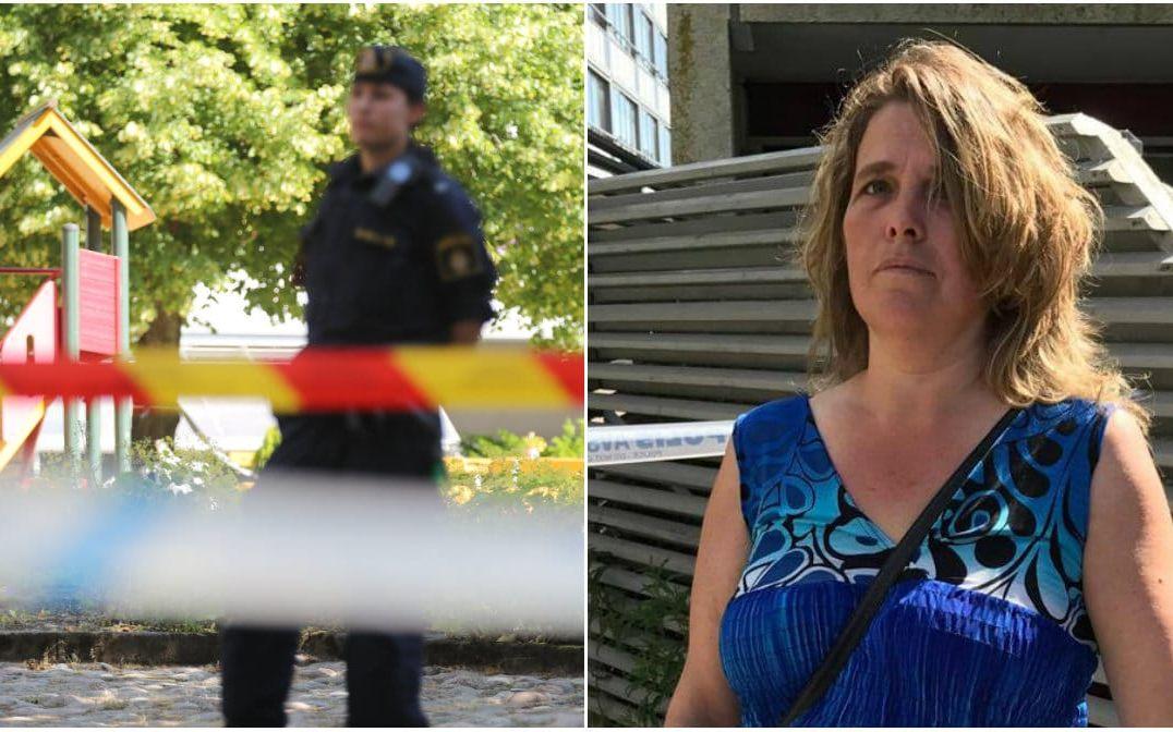 En kvinna och tre barn hittades döda i en lägenhet i Gårdsten.
