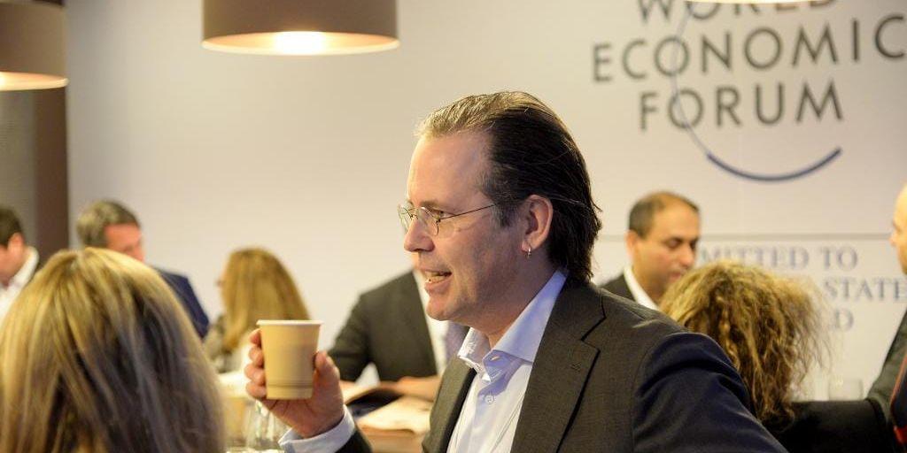 Före detta finansminister Anders Borg vid i Världsekonomiskt forum i Davos.