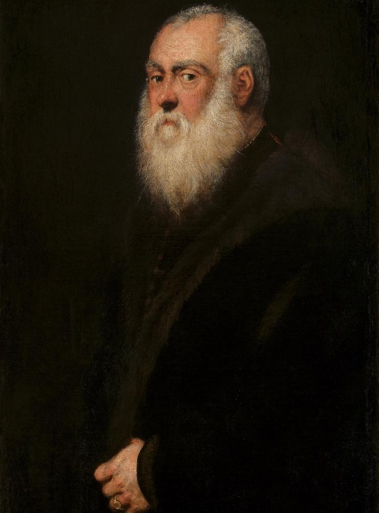 ”Endast framför Tintorettos målning ”Porträtt av man med vitt skägg” kan kritikern bedriva det intellektuella arbete som sedan blir till musikrecensioner i The Times”
