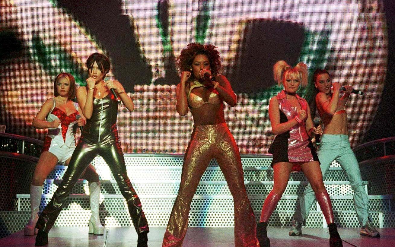 Supergruppen Spice Girls, 1998. Foto: John Cogill.