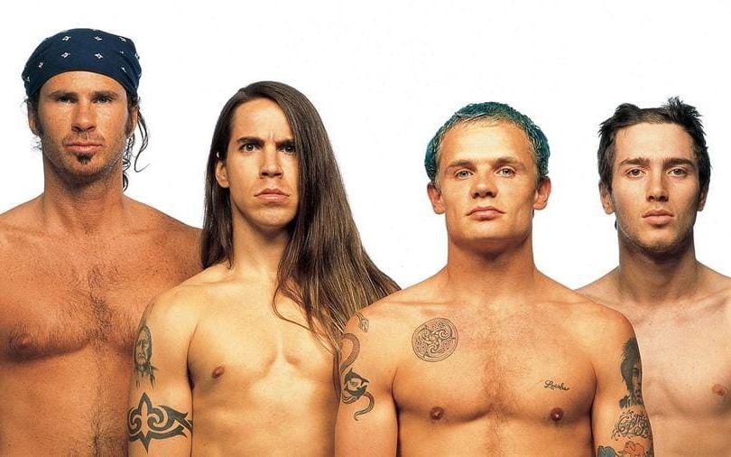 Så såg den funkiga rockgruppen Red Hot Chili Peppers ut 1991. Foto: Stella Pictures.