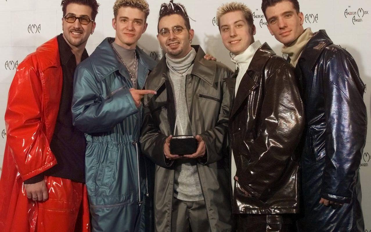 Pojkbandet 'N Sync, med Justin Timberlake som frontfigur, som de såg ut 1999. Foto: Mark Terrill.